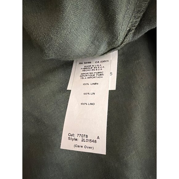 Karen Kane Lightweight Olive Green Linen Pants Size S - Picture 4 of 4